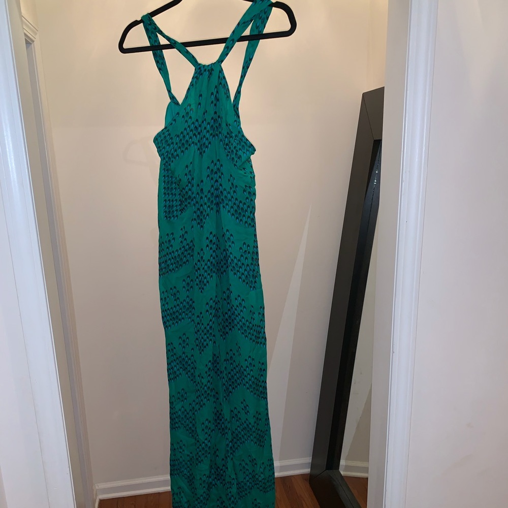 Beautiful chiffon DVF ostrich print dress